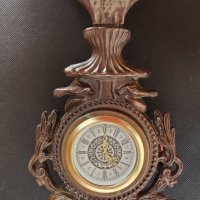 Настолен механичен немски будилник RECORD от бронз, снимка 2 - Антикварни и старинни предмети - 35936373