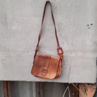 Стара дамска кожена чанта #19, снимка 1 - Антикварни и старинни предмети - 41964618