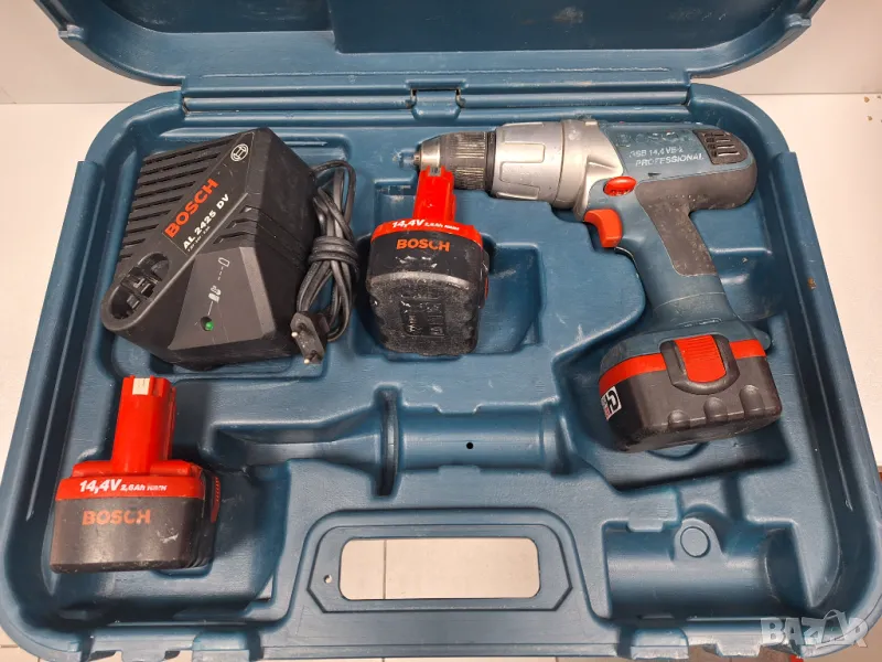 Оригинален! Ударен Винтоверт/Бормашина/ BOSCH GSB 14,4VE-2 Professional, Made in Switzerland, снимка 1