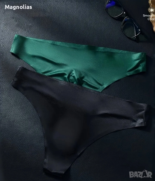 Мъжки ултратънки ледени копринени безшевни , снимка 1