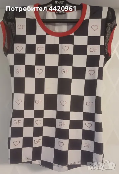 Лятна блузка с малки камъчета, снимка 1