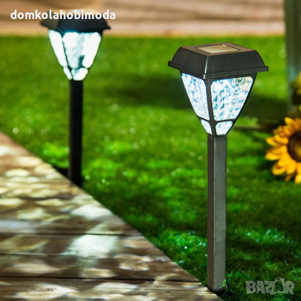  Соларна лампа с бяла светлина,52 см , снимка 1