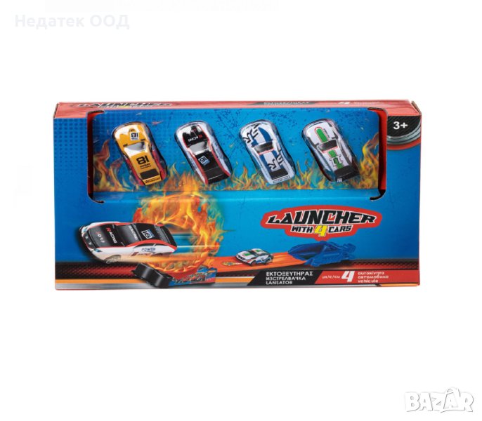  Мини писта, със стартер и 4 коли, снимка 1