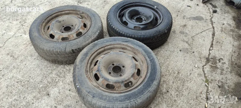 Железни джанти с гуми 15 Citroen C3 - 40лв, снимка 1