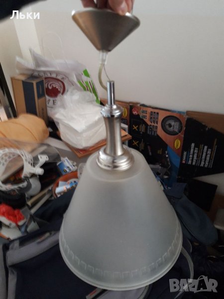 Масивен полилей с три крушки, снимка 1