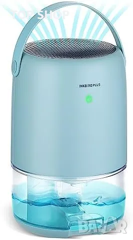 Нов INKBIRD Портативен Обезвлажнител 1100мл - 7 LED Цвята Тих Режим, снимка 1