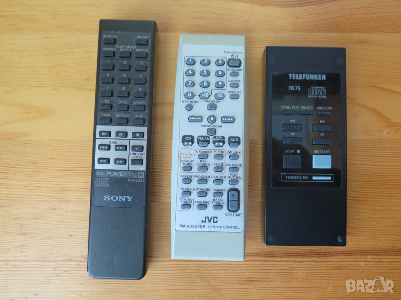 Sony rm-D591,Telefunken FB75,JVC  rm-SUXG45R,дистанционни, снимка 1