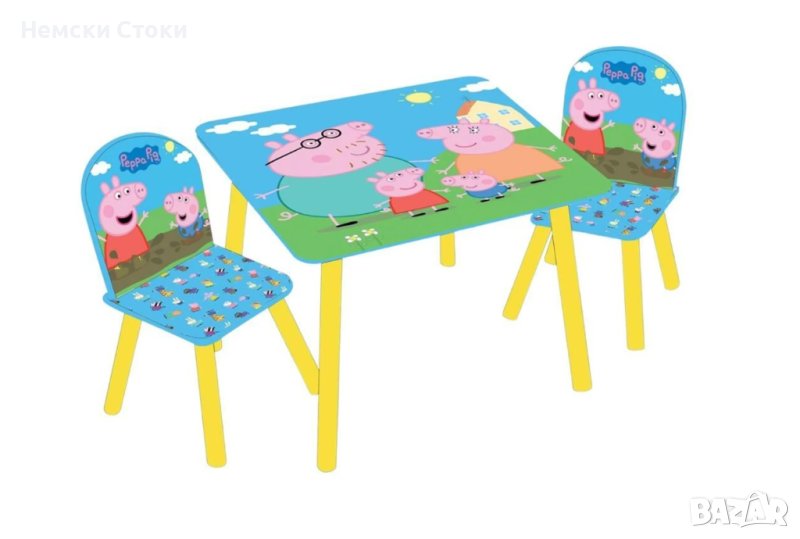 Детска маса с 2 столчета Peppa pig, Германия, снимка 1