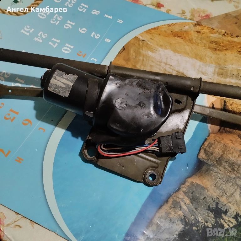 Моторче за чистачки с механизъм комплект Пежо 406 1996г, снимка 1