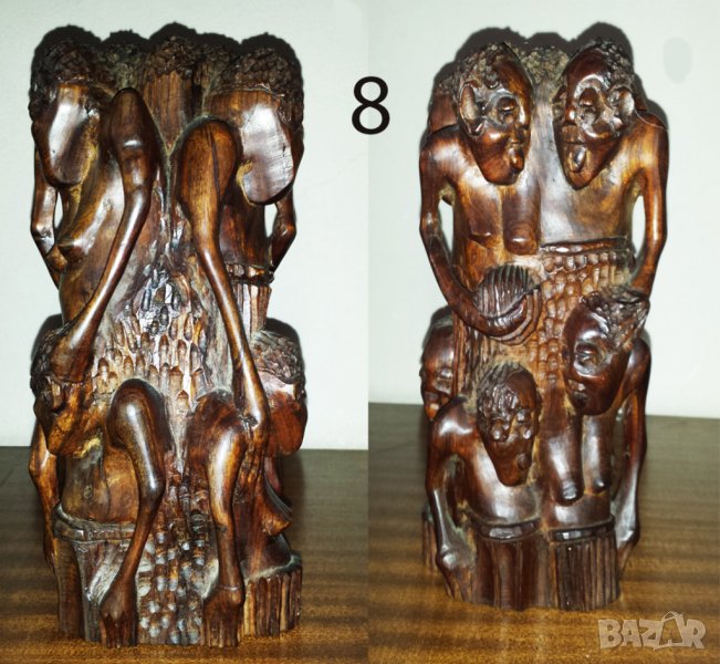 Африканска статуетка от екзотично дърво, снимка 1