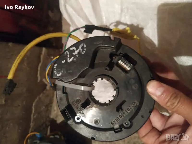 Лентов кабел и ъгъл на завиване от Мерцедес C 270 , 203 460 01 49, снимка 1