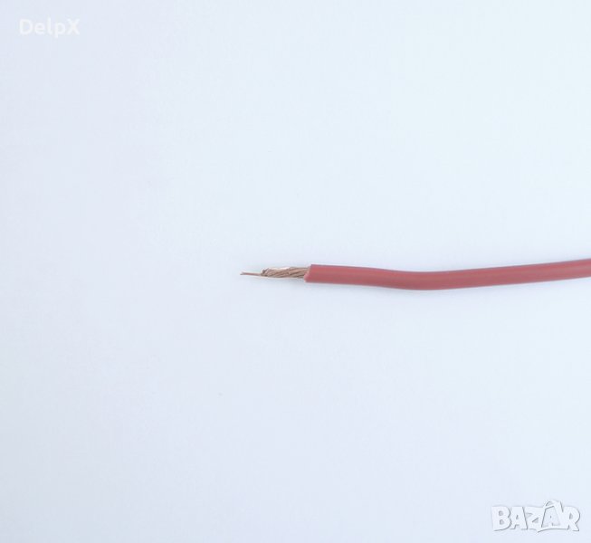 Проводник едножилен червен ПВ А2 1x2,5mm2, снимка 1