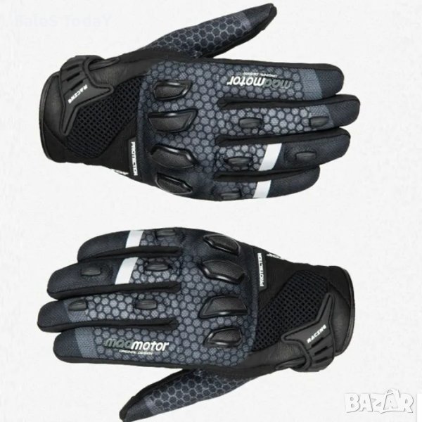 Ръкавици мото, мотокрос, ендуро и колело, сиви, 3 размера, снимка 1