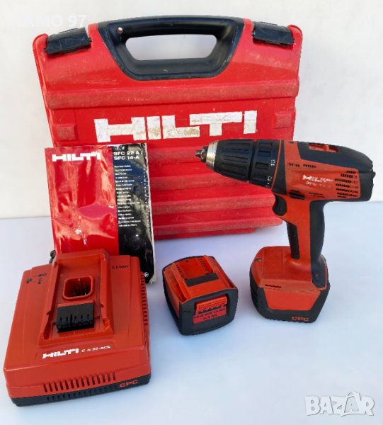 Hilti SFC 14-A - Акумулаторен винтоверт 2x14.4V 3.3Ah, снимка 1