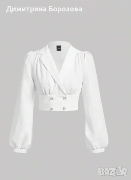 Дамска риза с буфан ръкави, снимка 1