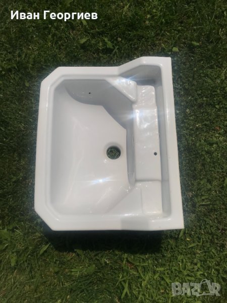 Керамична бяла мивка за баня 50х40см с дефект , снимка 1