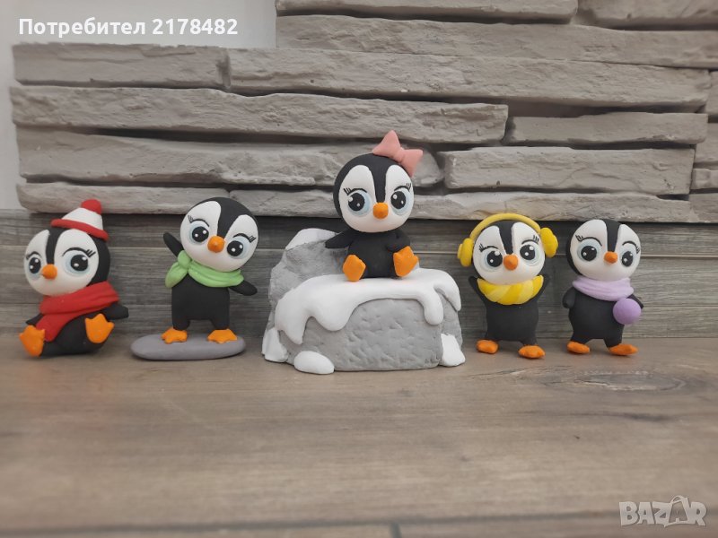 Керамични кубчета/Именки "Пингвинчета", снимка 1