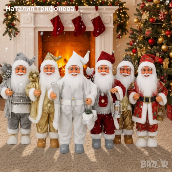 Декоративни фигури Дядо Коледа – Ръчна изработка (50 / 70 / 90 см), снимка 1