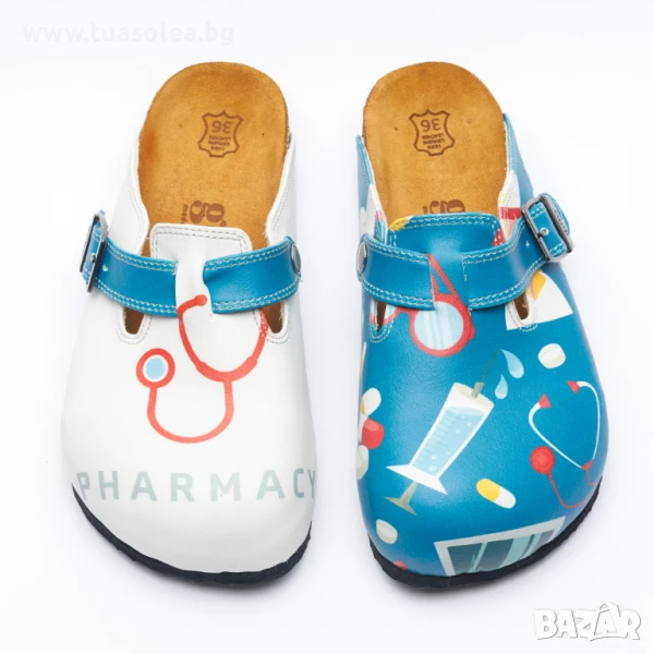 🥁 Намаление - Ортопедични чехли със стелка от естествен велур | Марка Tuasolea, снимка 1