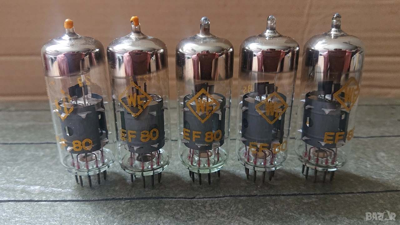 Радиолампи WF EF80. , снимка 1
