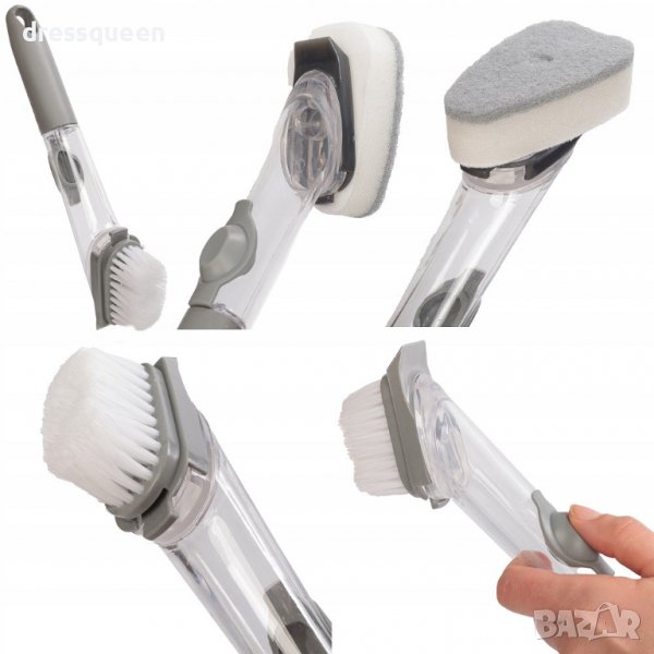3826 Четка с дозатор за миене на съдове, снимка 1