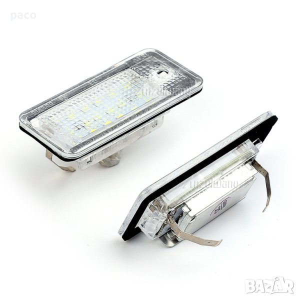 LED диодни плафони за заден регистрационен номер за Ауди, снимка 1