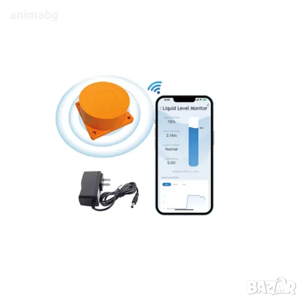 ANIMABG Сензор за ниво на течност, Дистанционен монитор на резервоара, снимка 1