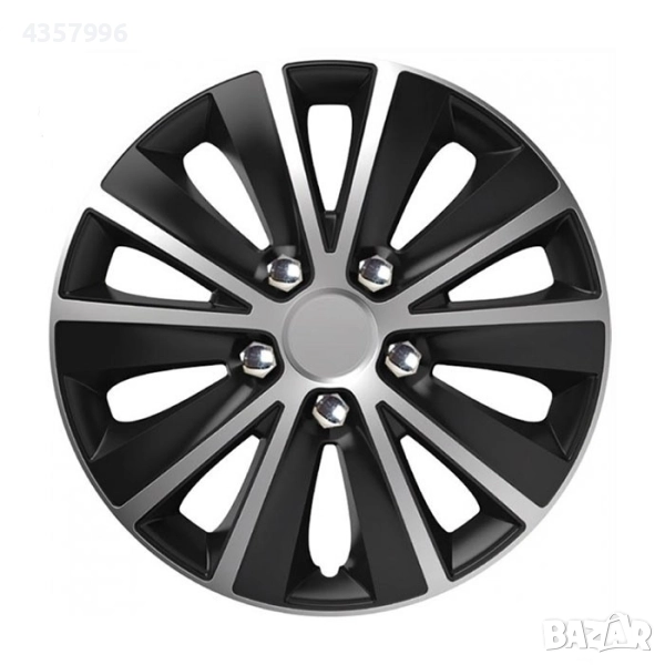 Тасове за джанти 16'' Versaco Rapid NC Silver / Black, снимка 1