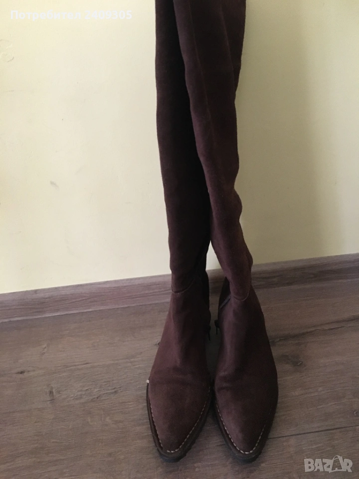 Ботуши от естествен велур, снимка 1