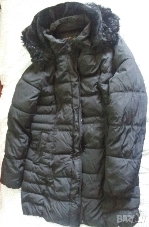 Зимно дамско черно яке, снимка 1