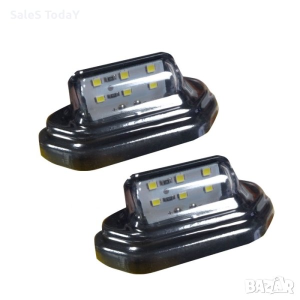 Габарит за регистрационен номер, плафон, 12/24V, 2бр, снимка 1