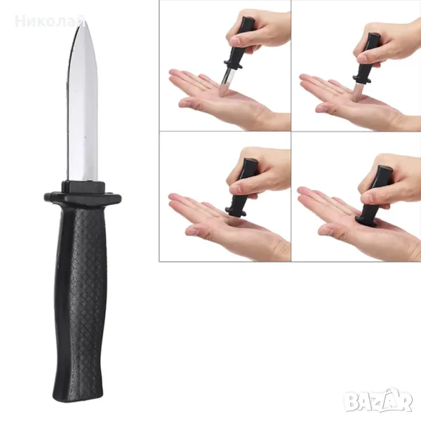 Детска играчка фалшив нож с прибиращо се острие , сгъваем нож, снимка 1