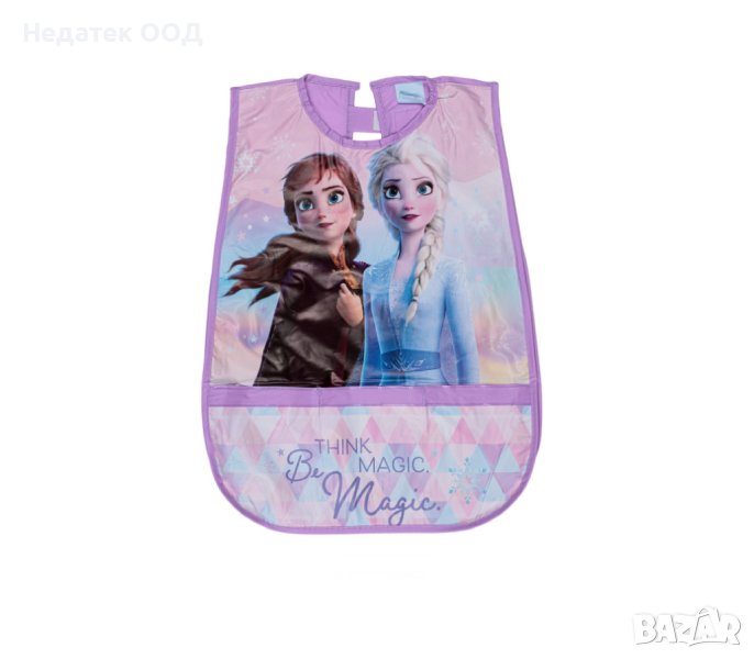 Лилава престилка с картини, Elsa & Anna Frozen II, eдин размер, снимка 1