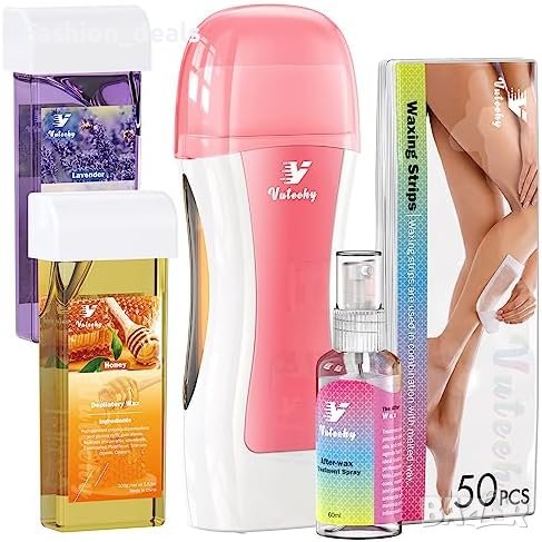 Нов комплект за кола маска епилация 50 восъчни ленти + 1 масло за жени, снимка 1