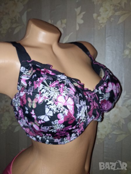 Bonprix 95 F- Флорален сутиен с меки чашки с банел , снимка 1