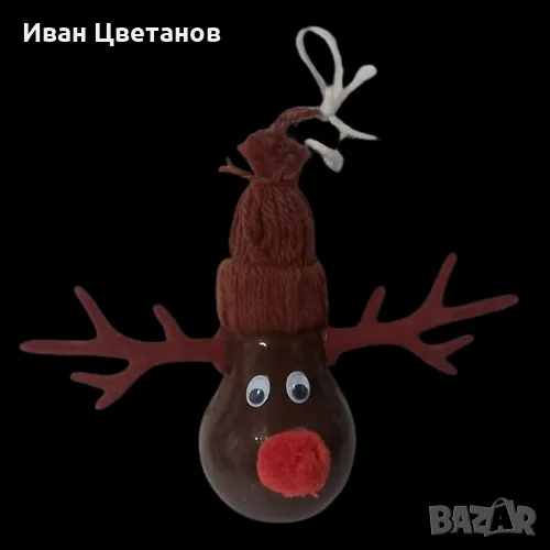 ръчно изработени еко коледни играчки , снимка 1