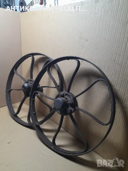 Комплект Стари Немски Метални Колела Общо Тегло 16кг., снимка 1