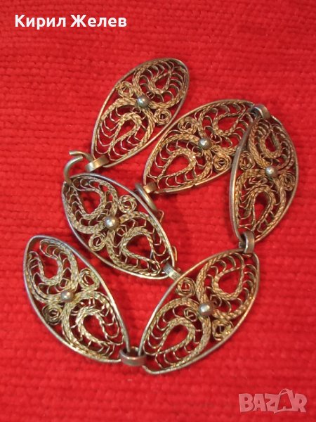 ВЪЗРОЖДЕНСКА ФИЛИГРАННО ВИСОКА ПРОБА СРЕБРО ГРИВНА с ГРАНУЛАЦИЯ 5095, снимка 1