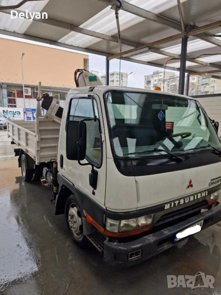 Mitsubishi Canter 35 самосвал с кран, снимка 1