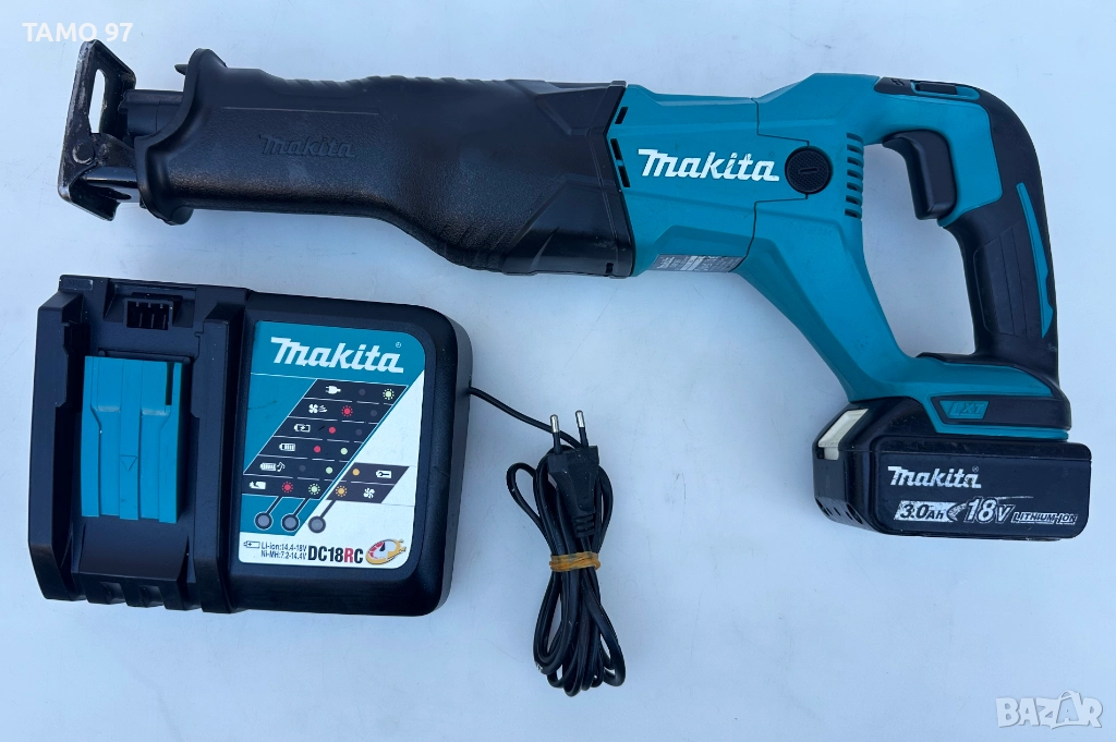 Makita DJR186 - Акумулаторен саблен трион 18V 3.0Ah, снимка 1
