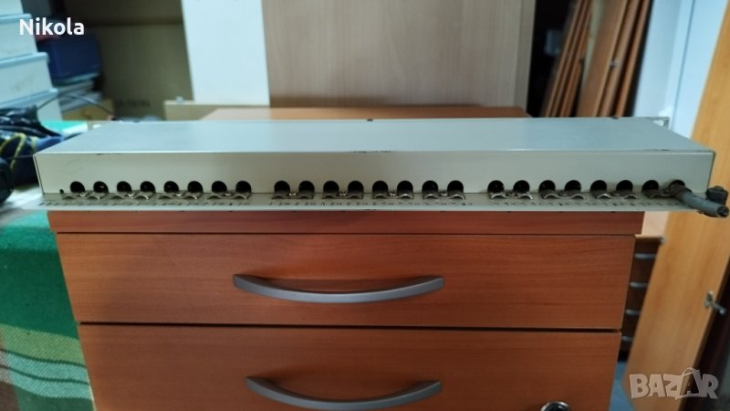 Пач панел за шкаф 19" FTP 24x порта, Cat.5, снимка 1