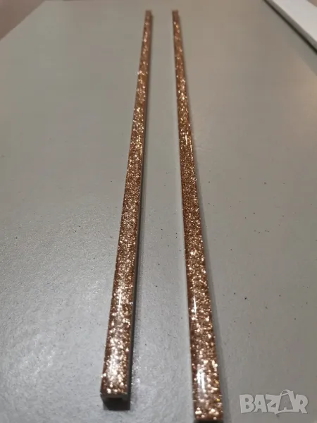 Фриз Glitter 11 Oro Sand Scuro 1.0/0.8/60см. злат KARAG, снимка 1