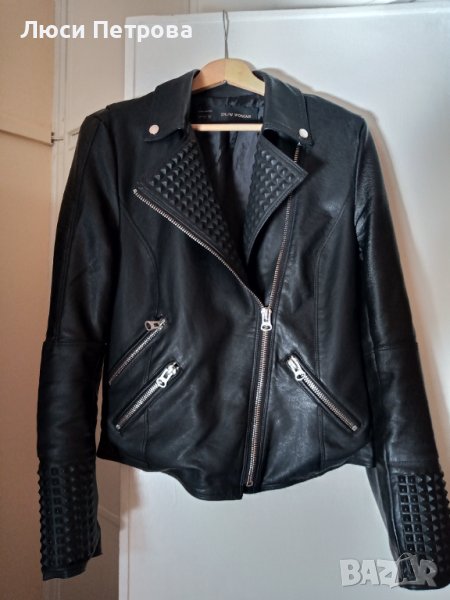 Дамско кожено яке ZARA, снимка 1