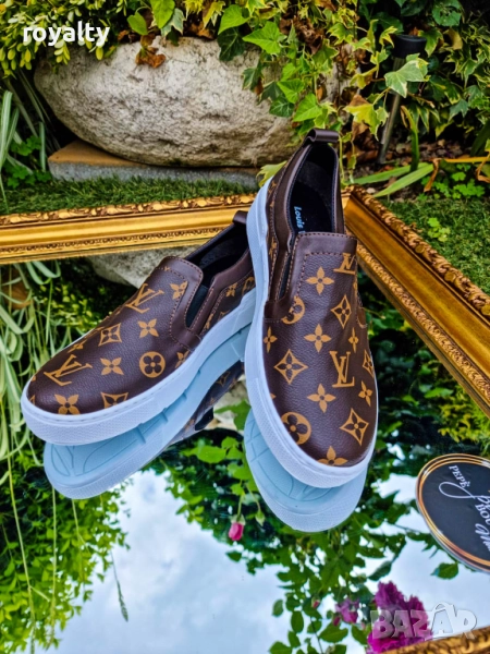 Louis Vuitton Кафяви Мъжки Обувки  , снимка 1