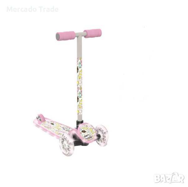Тротинетка Mercado Trade, За деца, До 20кг., Розов , снимка 1