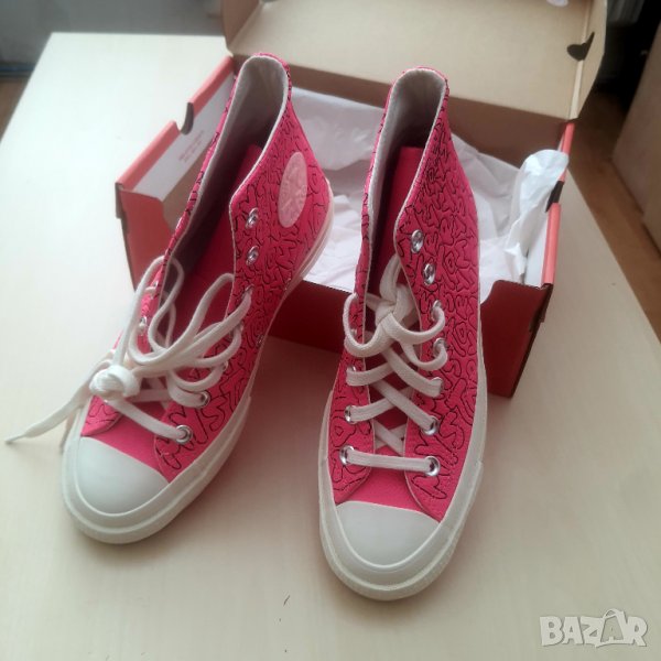 Кецове естествена кожа Converse, снимка 1