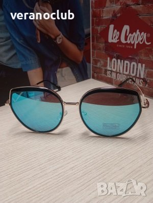 Дамски сини огледални слънчеви очила 2024, снимка 1