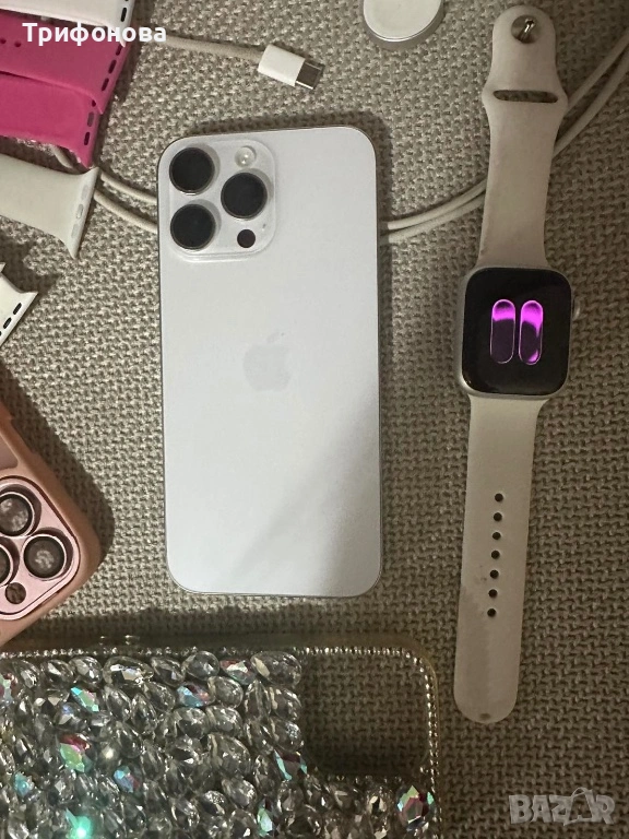 Iphone16 pro max+apple watc series 8+ cellular, снимка 1