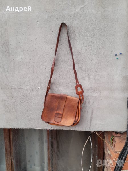 Стара дамска кожена чанта #19, снимка 1