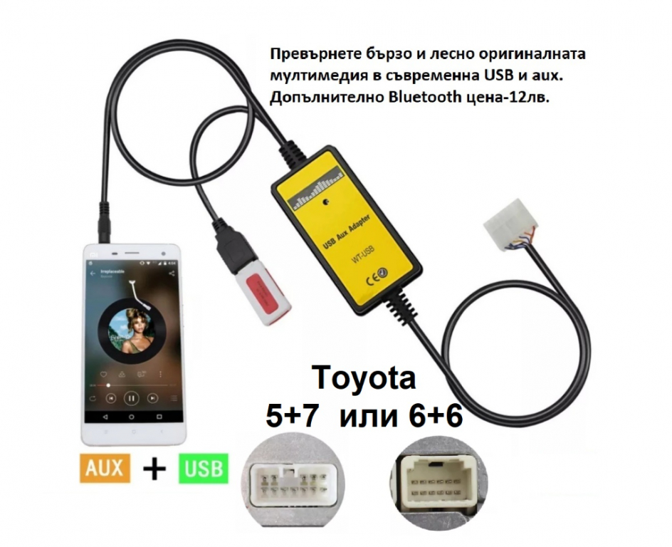 Дигитален чейнджър за Toyota LEXUS USB AUX SD Bluetooth в Аксесоари и  консумативи в гр. Казанлък - ID29460863 — Bazar.bg